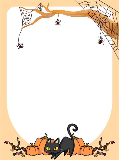 Printable Halloween Border Clip Art | Printablee | Halloween borders ...