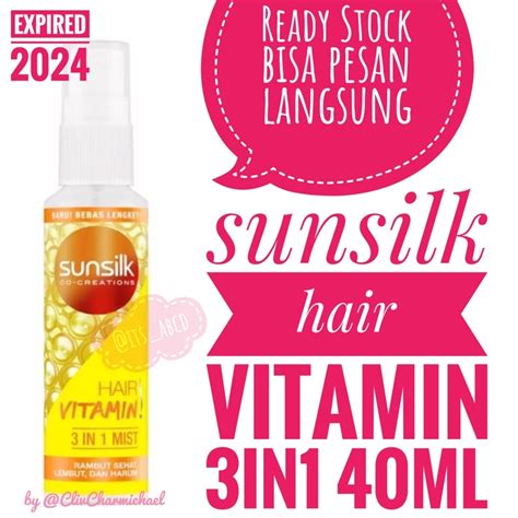 Jual Sunsilk Hair Vitamin Mist 3 In 1 Hair Mist Vitamin Rambut 40 Ml Shopee Indonesia