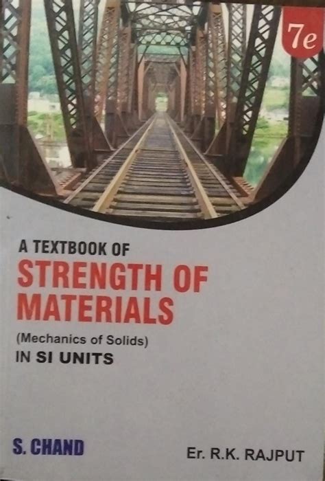 Buy A Textbook Of Strength Of Materials Mechanics Of Solids In Si