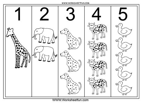 Numbers 1 5 Worksheets