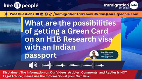 What Are The Possibilities Of Getting A Green Card On An H1b Research