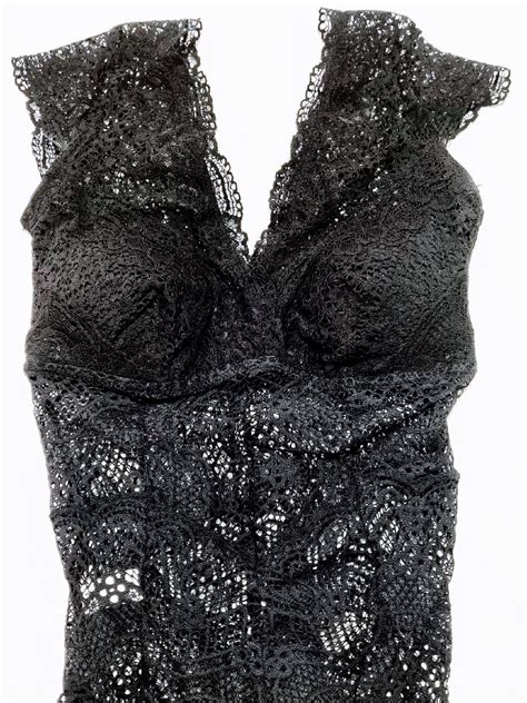 Body De Renda Preto Valisere Lingerie Feminina Valisere Usado