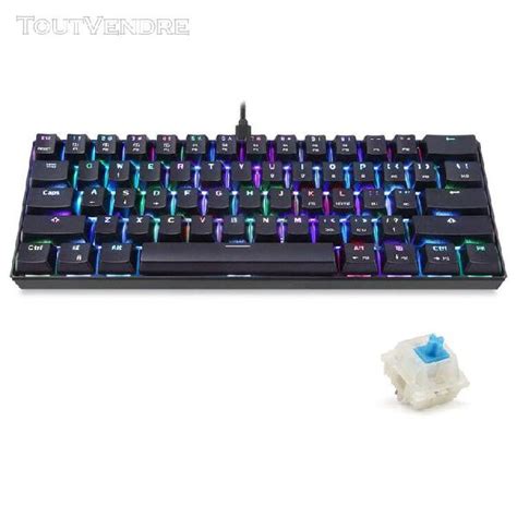 Clavier De Jeu Mcanique Motospeed Ck61 Rgb Filaire En France Clasf