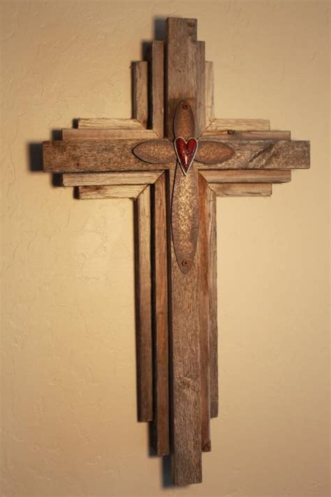 Cross 44 Free Shipping Wall Cross From Salvaged Rustic Etsy Wall