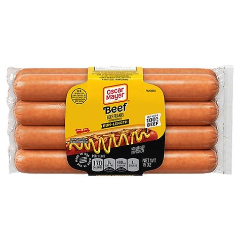 Oscar Mayer Bun Length Uncured Angus Beef Franks