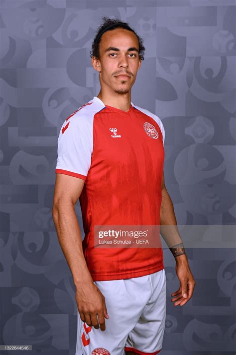 Yussuf Poulsen Of Denmark Poses During The Official Uefa Euro