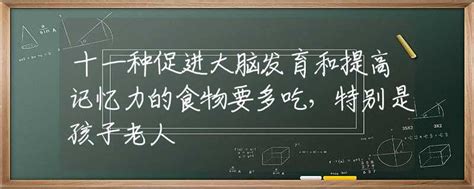 十一种促进大脑发育和提高记忆力的食物要多吃，特别是孩子老人校园生活资讯中招网中招考生服务平台非官方报名平台