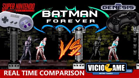 Batman Forever Snes Vs Mega Drive Real Time Comparison Youtube