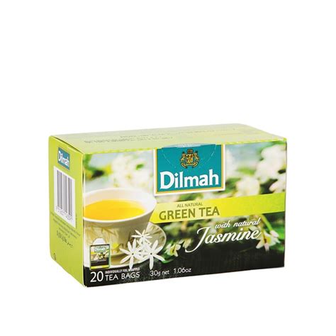 Dilmah Green Tea Bags With Natural Jasmine 20x1 5g MegaMart Bahrain