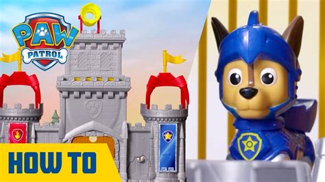 NEW PAW Patrol Rescue Knights Castle HQ Playset How To Play Toys