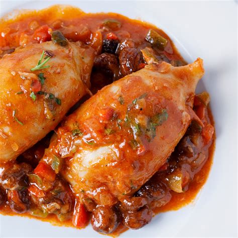 Stuffed Calamari in Tomato Sauce - Bottarga