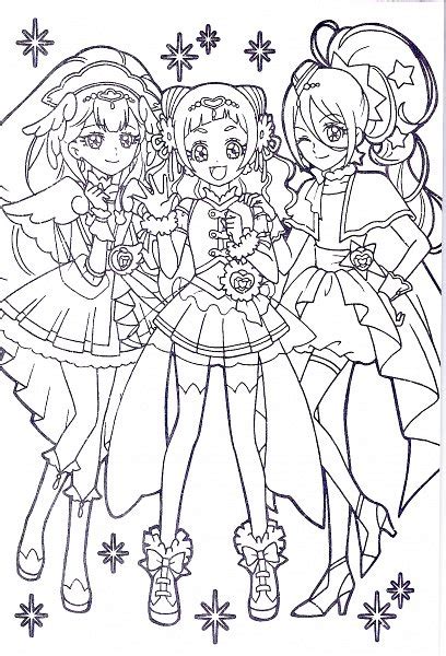 Hugtto Precure Coloring Pages