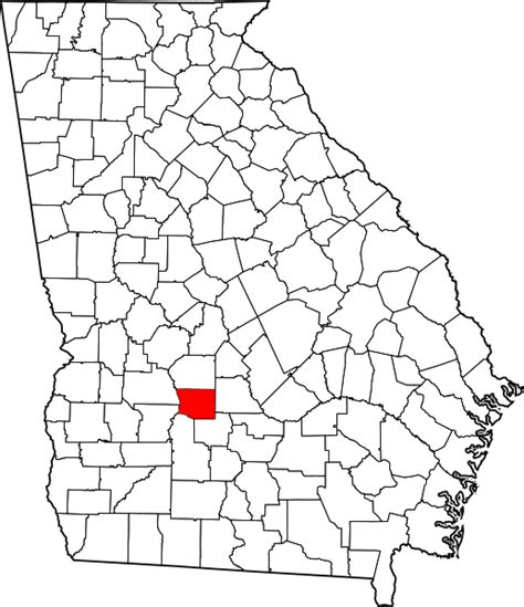 Image: Map of Georgia highlighting Crisp County