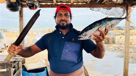 Yellowfin Tuna Fish Cutting Skill Huge Tuna Fish Cutting Mr Sampath