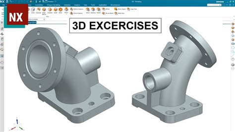 Siemens NX Modeling Tutorials 42 Design 3D Part From 2D Drawing