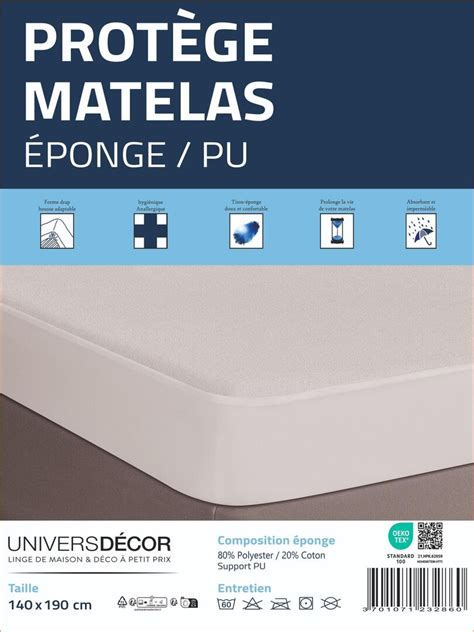 Prot Ge Matelas Imperm Able Absorbant Et Anti Acariens X Cm