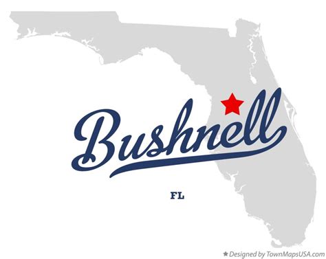 Map of Bushnell, FL, Florida