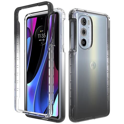 360 Full Body Double 2in 1 Clear Phone Case For Moto Edge 20 30 Pro 20