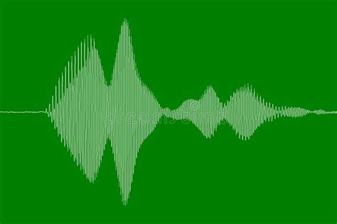 Audio waveform of dog bark stock illustration. Illustration of bark ...