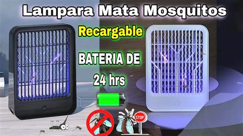 Lámpara Mata Mosquito RECARGABLE Funciona YouTube