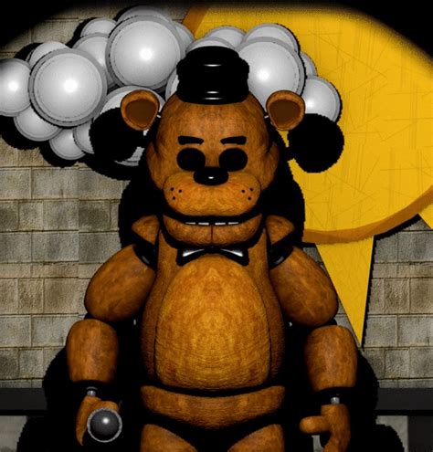 Animated Freddy Twitching On Stage By Jorjimodels On Deviantart