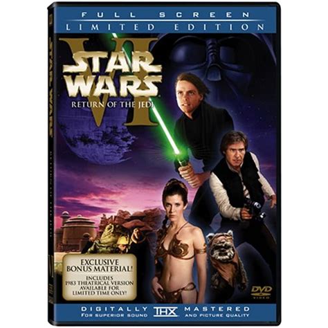 Star Wars Episode VI Return Of The Jedi Two Disc Full Screen Enhanced