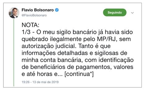 Justi A Autoriza Quebra De Sigilo De Fl Vio Bolsonaro E Queiroz