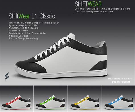 ShiftWear propone unas zapatillas personalizables con tinta electrónica