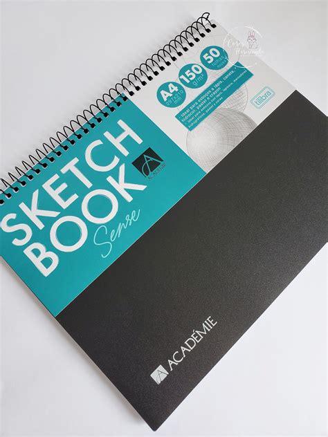 Caderno Sketchbook Espiral A Acad Mie Folhas G Tilibra