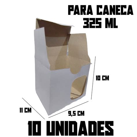 Caixas Visor Branca Para Caneca X Cara Ml Elo