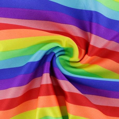 Swimsuit Lycra Fabric Rainbow Color Ma Petite Mercerie