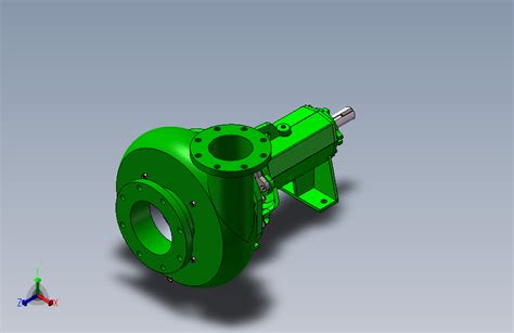 E0359 离心泵装配体设计模型solidworks 2010模型图纸下载 懒石网