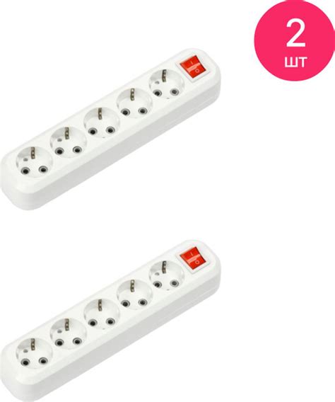 Блок розеток IN HOME / Ин Хоум УЗВ-5-GRAND 5 гнезд 16А 250В, с ...