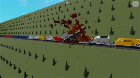 Roblox Train Crashes And Derailments YouTube