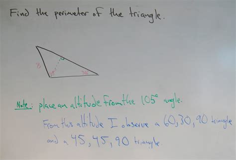 Math Knowledge Now: finding the perimeter of a scalene triangle