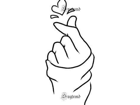 Heart hands SVG File for Cricut,Heart Vector Silhouette,heart hand Clip ...