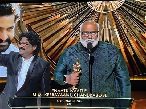 Oscars 2023 Natu Natu Song Wins Best Original Song At The Academy