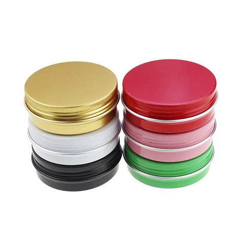 Ml G Small Aluminum Round Lip Balm Tin Storage Jar