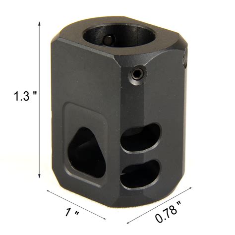 Glock 9mm Muzzle Brake 12x28 Tpi Compensator 1814g Tacfun