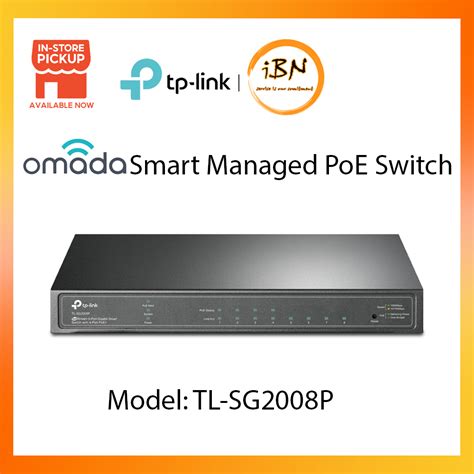 TP Link TL SG2008P JetStream 8 Port Gigabit Smart Switch With 4 Port