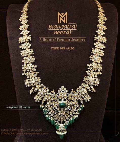 Uncut Diamond Long Chain Latest Jewelry Designs Indian Jewellery Designs