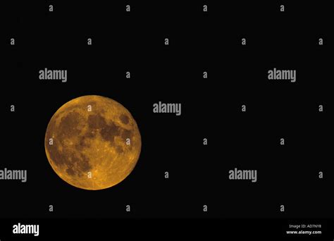 Full Harvest Moon Stock Photo - Alamy