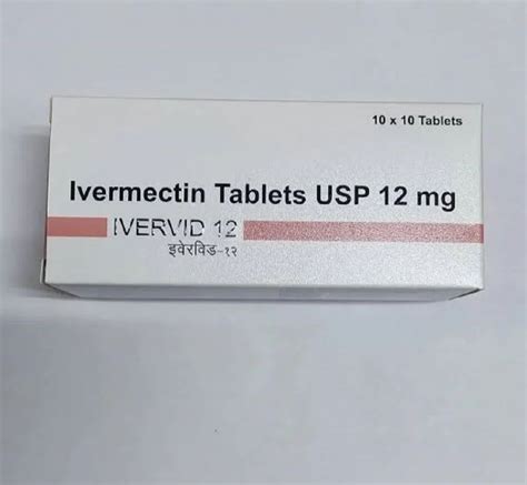 Ivervid Ivermectin 12mg Tablets At Rs 100 Strip Of 10 Tablets