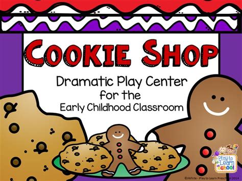 Cookie Shop Bakery Dramatic Play Printables For Preschool Prek