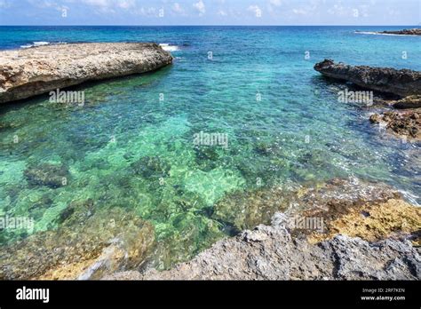 Beach In Torre Santa Sabina Carovigno Apulia Italy Europe Stock