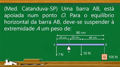 QUESTÃO 02 ESTÁTICA EQUILÍBRIO DE CORPO EXTENSO YouTube