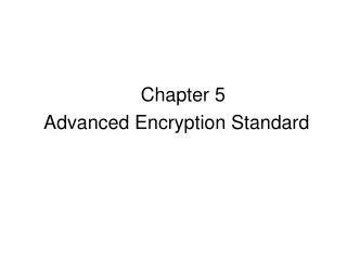 PPT Advanced Encryption Standard PowerPoint Presentation Free