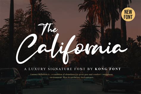 The California Font | Fontkong | FontSpace