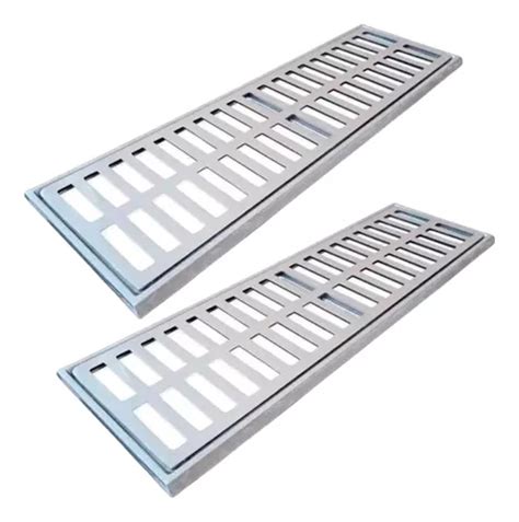 Ralo Linear 15x100 Grelha Aluminio Caixilho Suporte Aro MercadoLivre