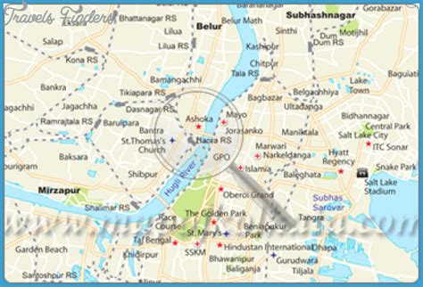 Kolkata Map - TravelsFinders.Com